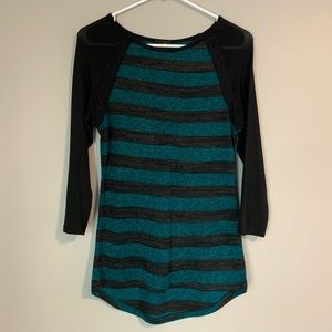 Rue 21 3/4 Sleeve Striped Top